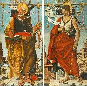 COSSA, Francesco del St Peter and St John the Baptist (Griffoni Polyptych) drg oil